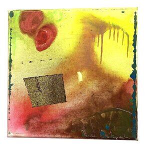 Original Acrylic Abstract Painting on Canvas 8" x 8"